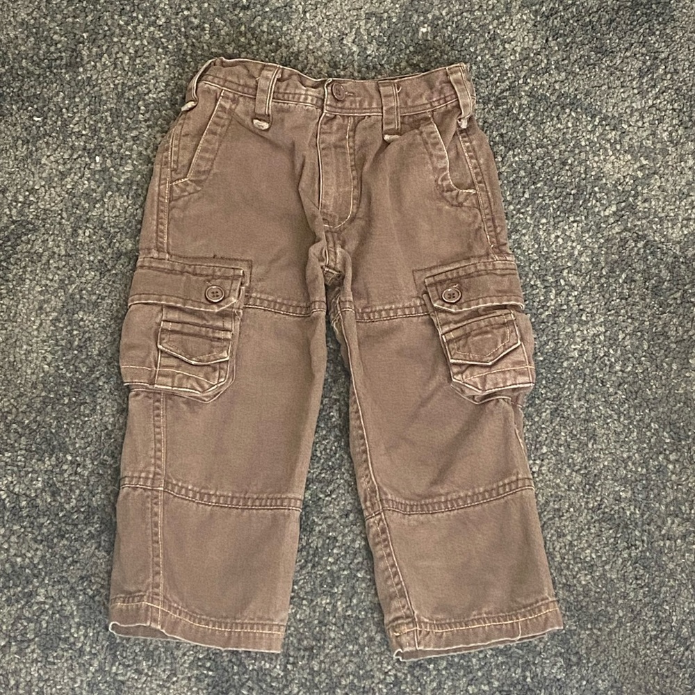 Brown Distressed Cargo Pants - 24 Months